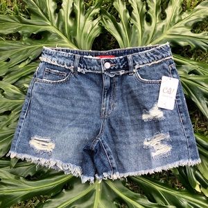 C&V Chelsea & Violet NWT Fringed Jean Shorts
